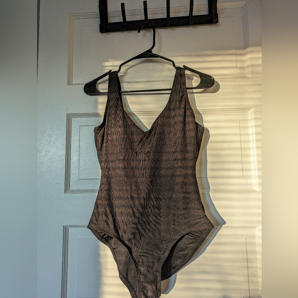 Andie Swim - Ribbed Open Back Swimsuit